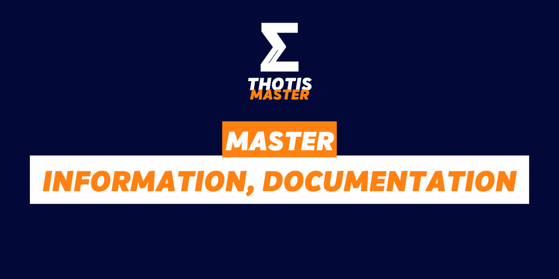 master information, documentation
