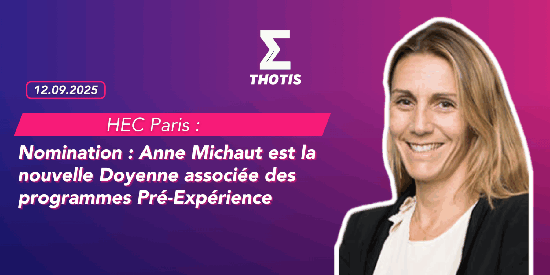 (HEC Paris) – Anne Michaut nomination