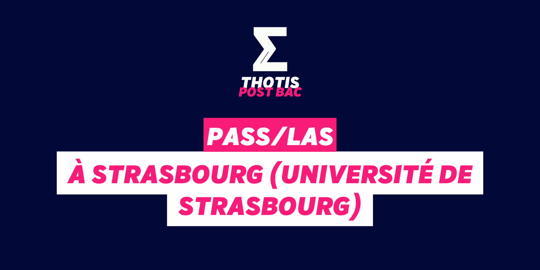 PASSLAS à Strasbourg (Université de Strasbourg)