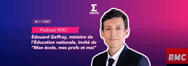 Podcast RMC Édouard Geffray, ministre de l’Éducation nationale, invité de “Mon école, mes profs et moi”