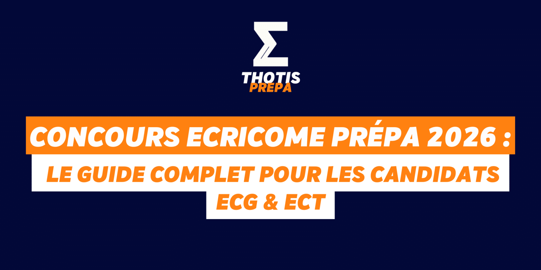 concours ECRICOME PRÉPAS 2026