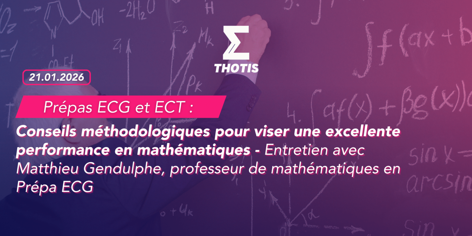 Excellente perf maths Matthieu Gendulphe, professeur de mathématiques en deuxième année de Prépa ECG