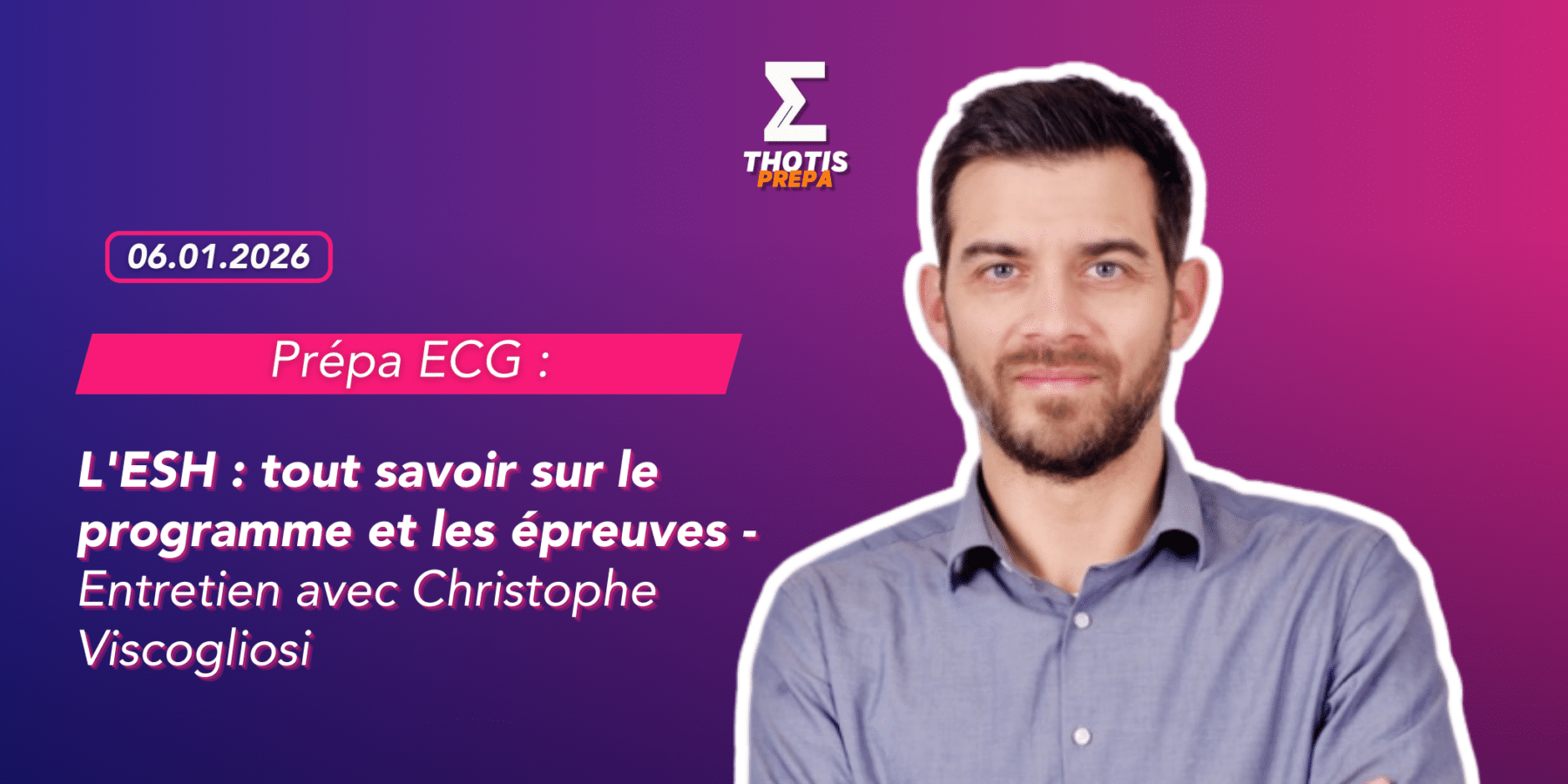 V3PRÉPA ECG ESH C.V – programme ESH
