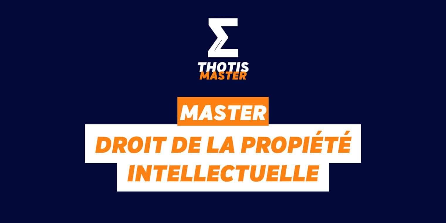 Master droit de la propiété intellectuelle