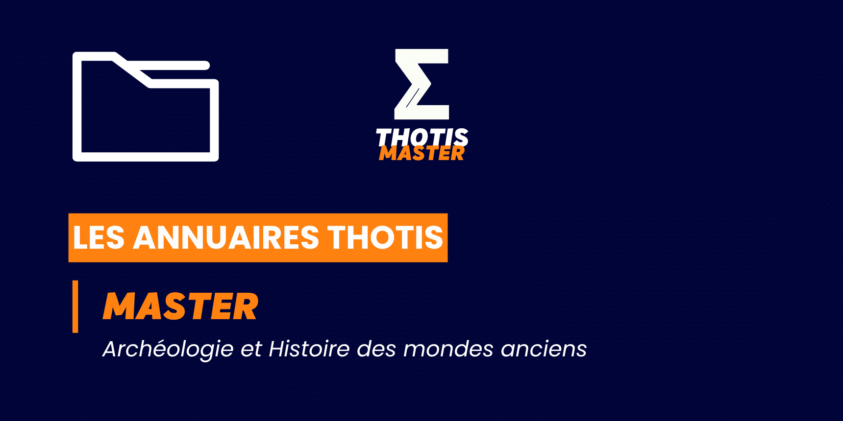 Annuaire Master archéologie et histoire des mondes anciens
