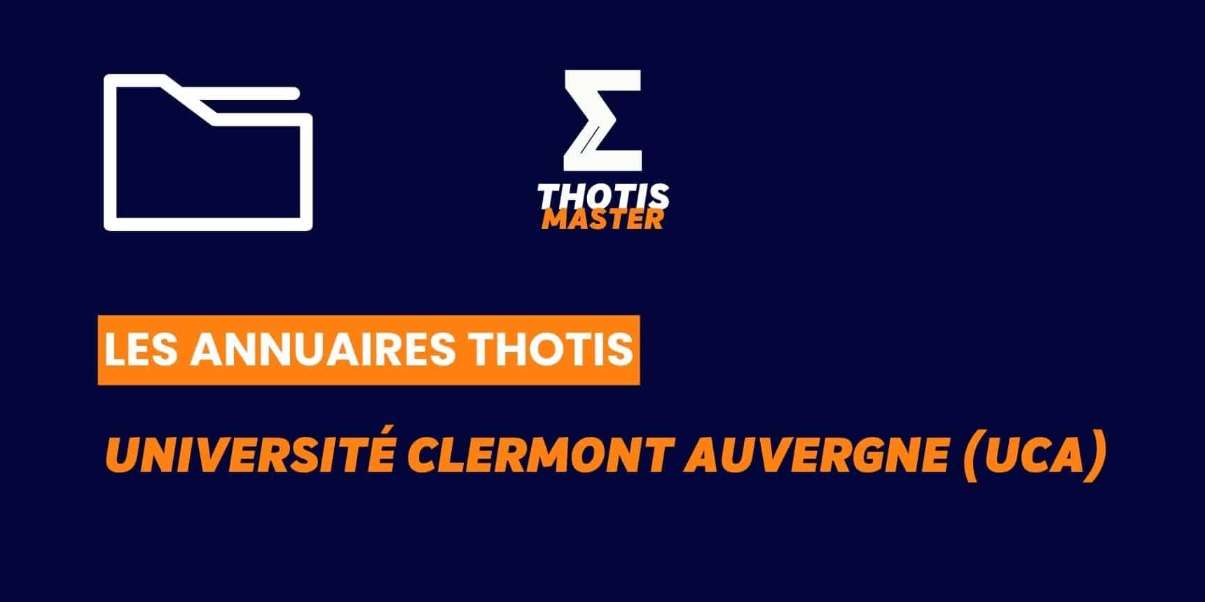 Annuaire Université Clermont Auvergne (UCA)