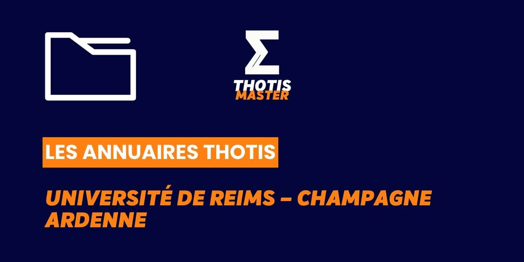 Annuaire Université de Reims – Champagne Ardenne
